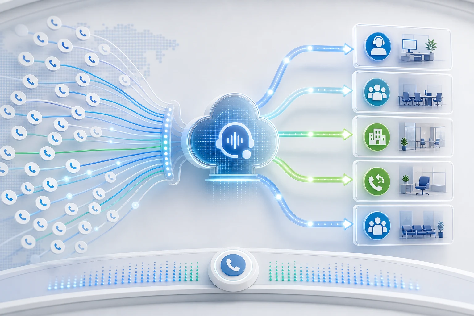 Inteligentne kierowanie połączeń przez asystenta AIVR CloudPBX
